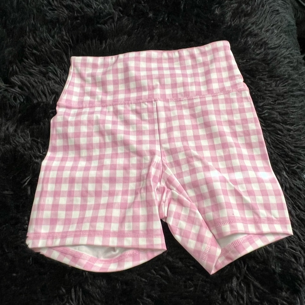 Pattern biker shorts